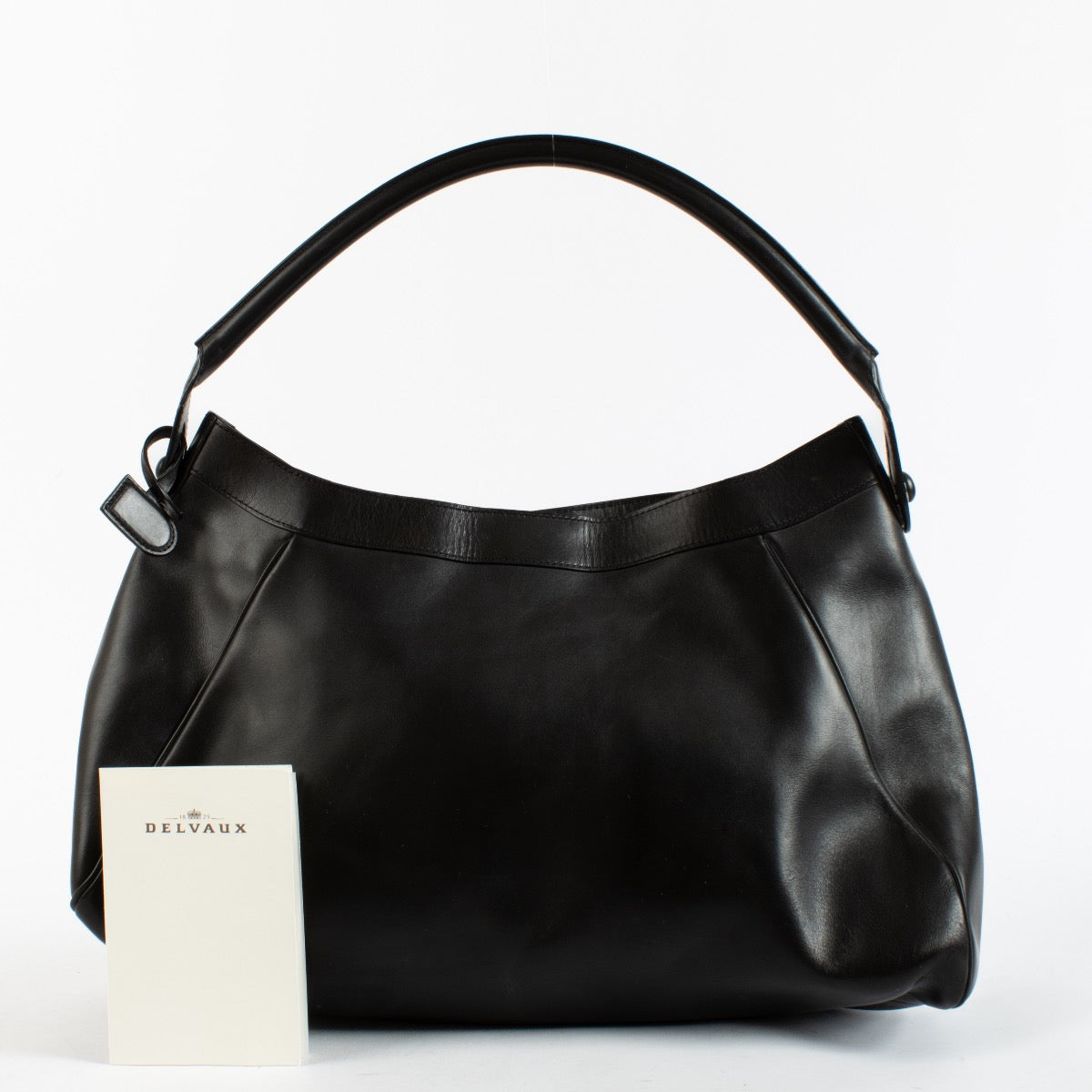 Authentic Preloved Delvaux Black Bridon Leather Shoulder bag on Labellov.com