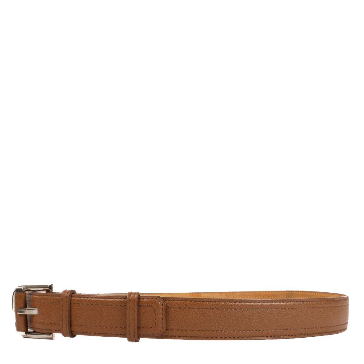 Shop safe online at Labellov in Antwerp and Knokke this 100% authentic second hand Delvaux Brown Leather Slim Belt - Size 100