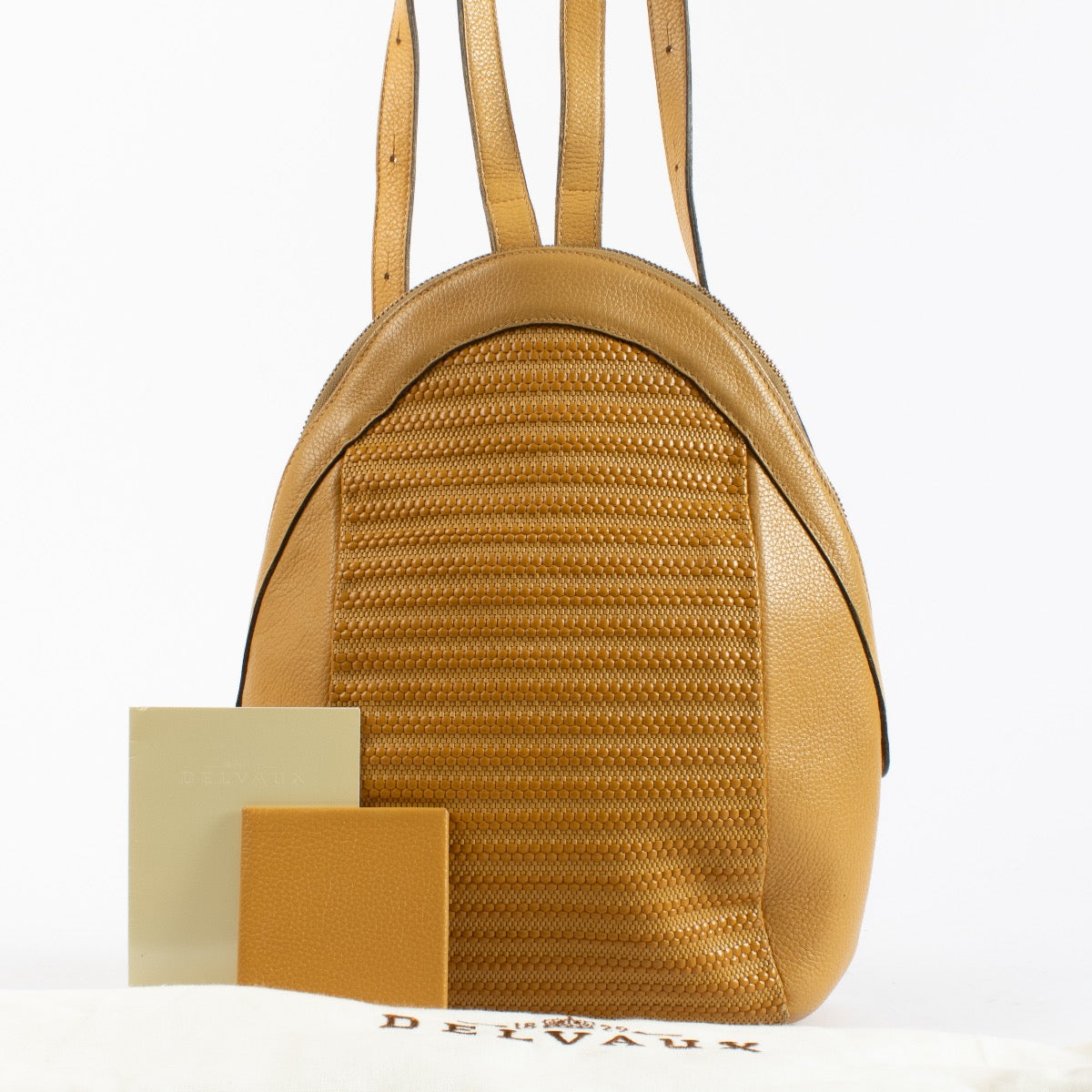 Authentic Second Hand Delvaux Yellow Azov Backpack on Labellov.com