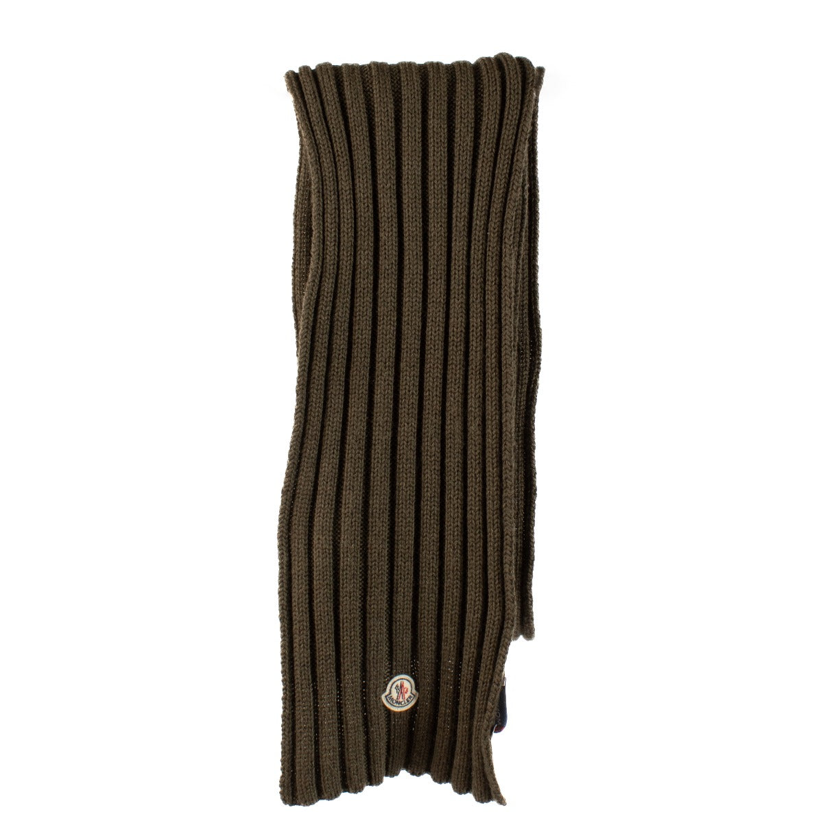 Moncler Khaki Wool Scarf