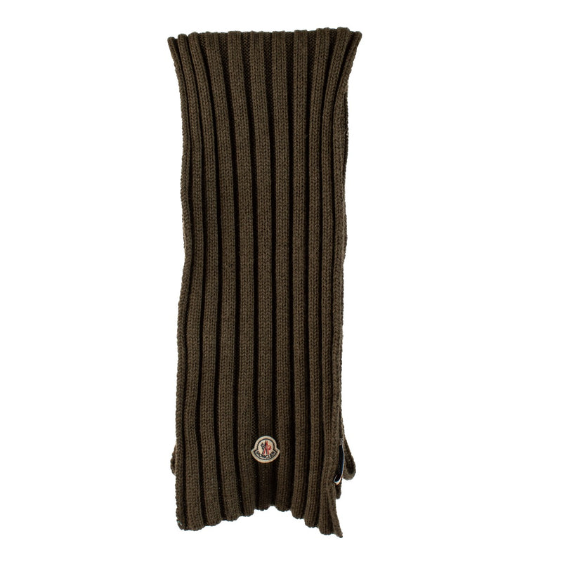 Moncler Logo Wool Scarf