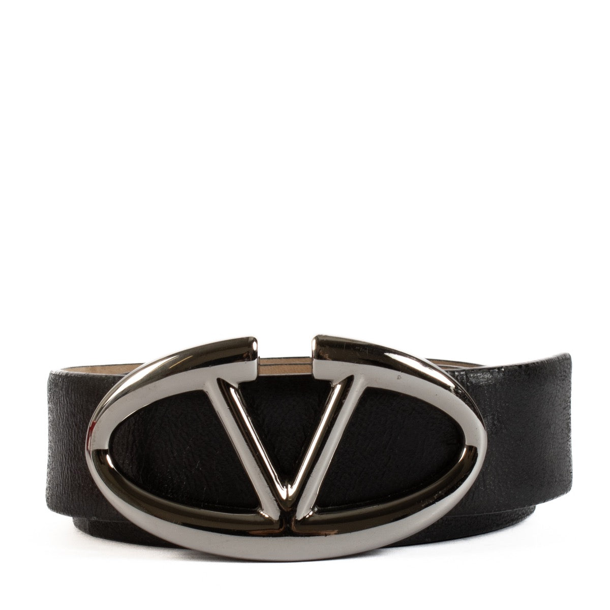 Shop safe online at Labellov in Antwerp, Brussels and Knokke this 100% authentic second hand Valentino Garavani Black Belt - size 85
