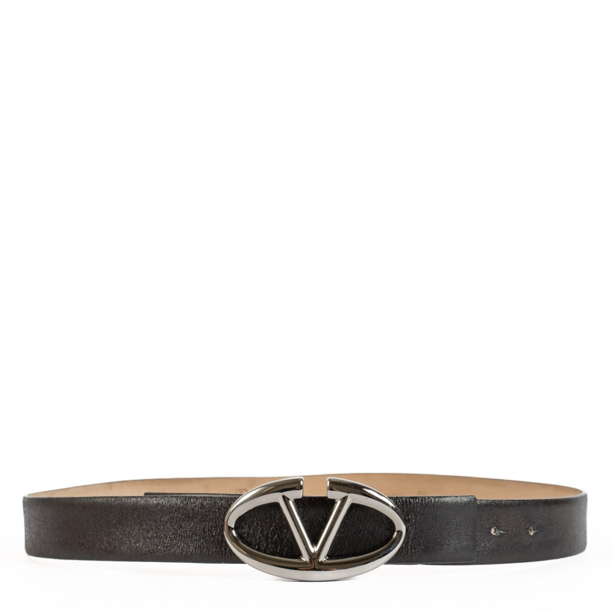 Shop safe online at Labellov in Antwerp, Brussels and Knokke this 100% authentic second hand Valentino Garavani Black Belt - size 85