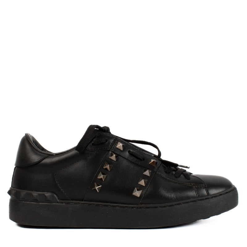 Valentino Garavani Black Leather Untitled Sneakers