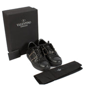 Valentino Garavani Black Leather Untitled Sneakers
