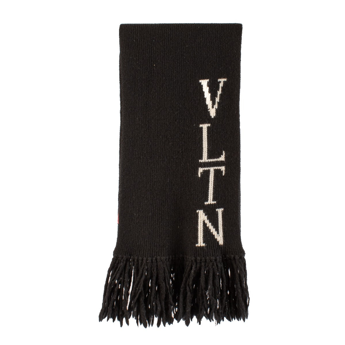 Ensemble bonnet et écharpe en cachemire mélangé noir VLTN Valentino
