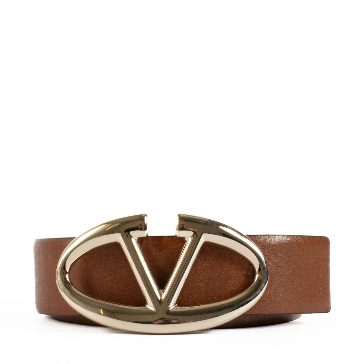 Shop safe online at Labellov in Antwerp, Brussels and Knokke this 100% authentic second hand Valentino Garavani Brown Belt - size 85
