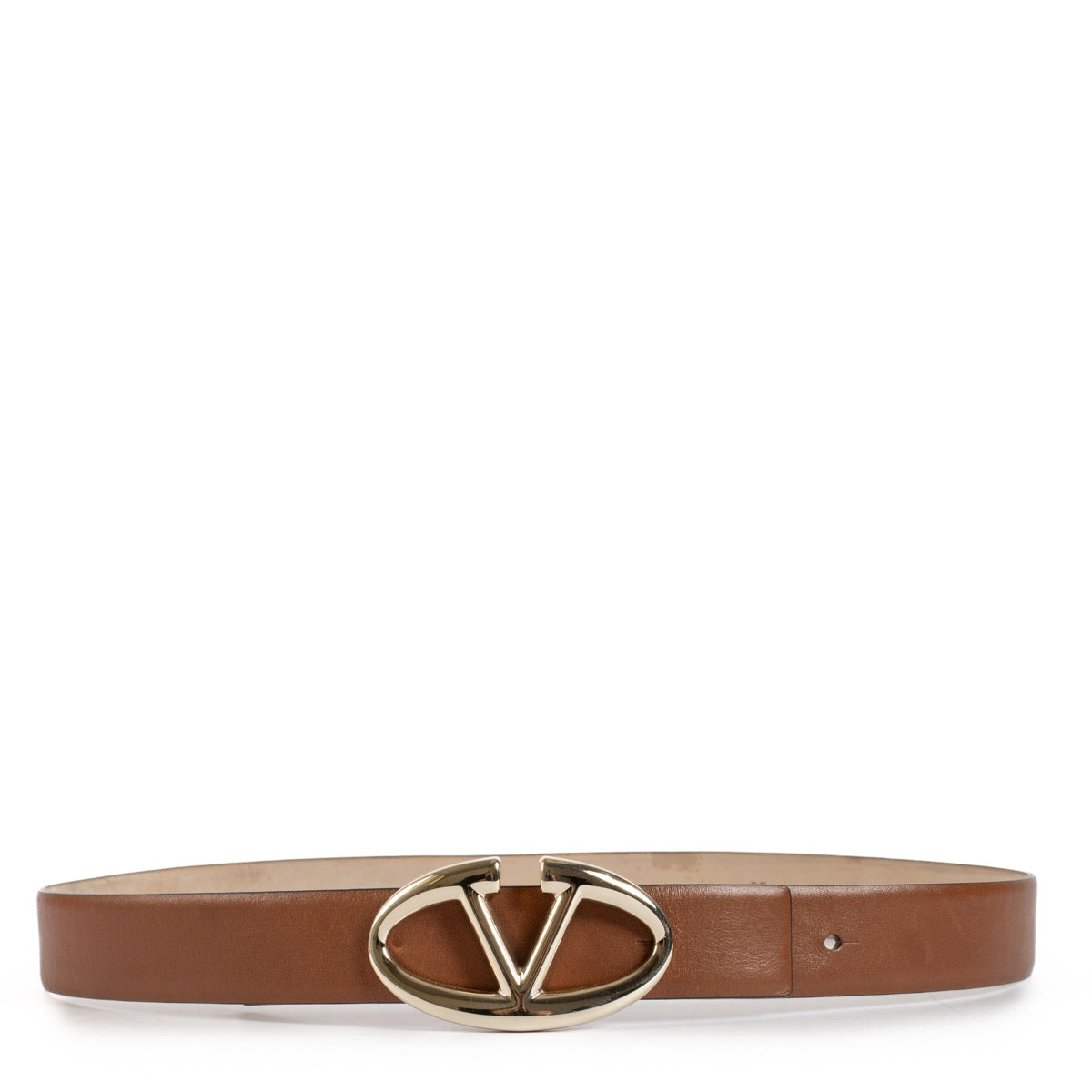 Shop safe online at Labellov in Antwerp, Brussels and Knokke this 100% authentic second hand Valentino Garavani Brown Belt - size 85