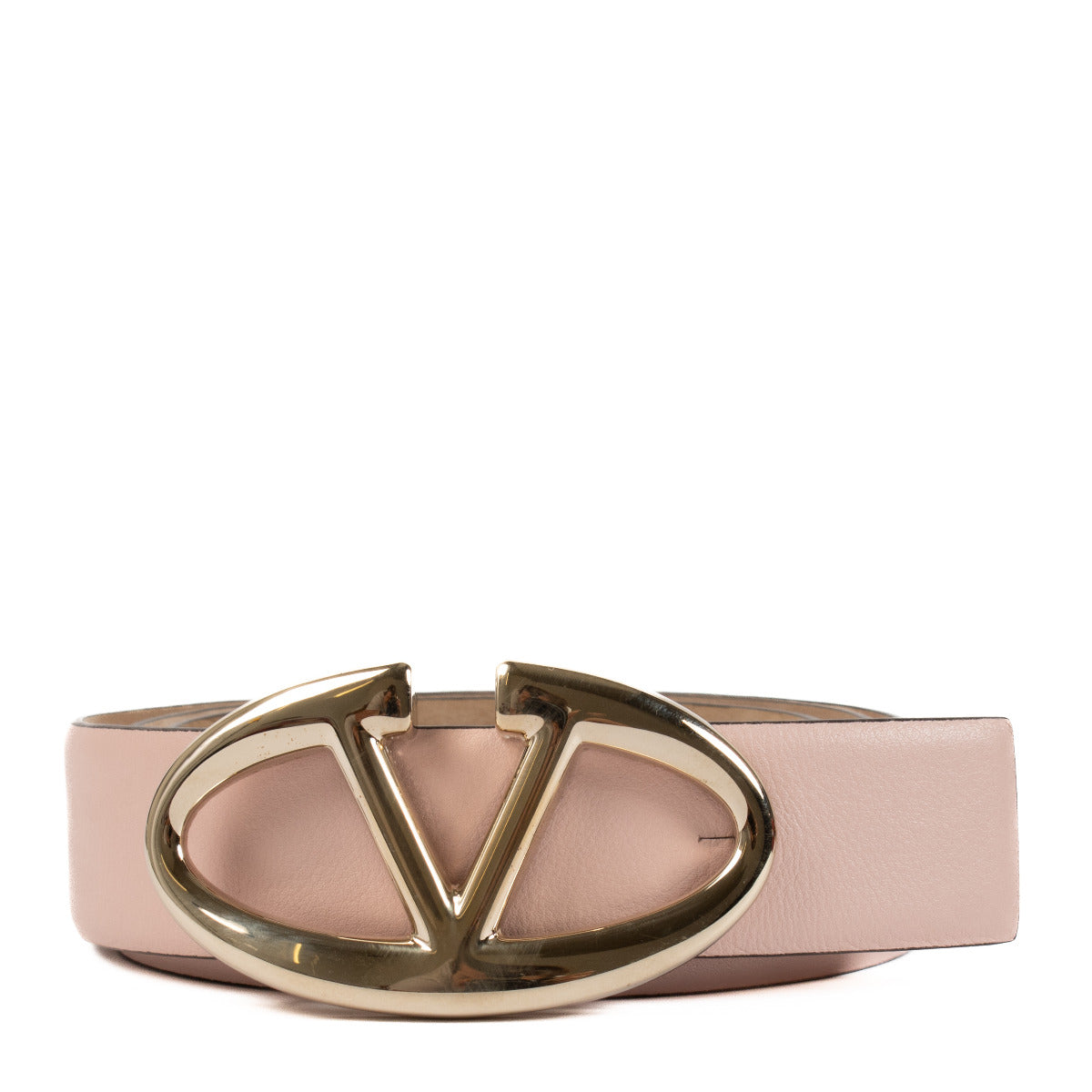 Valentino Garavani Roze Leren Riem - maat 85