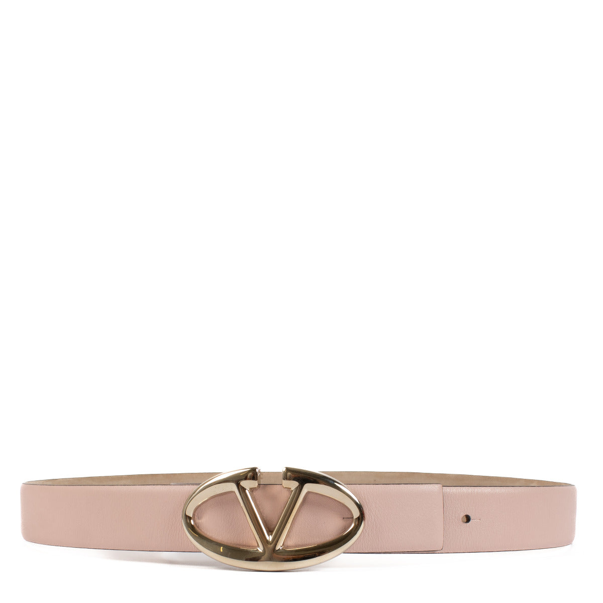 Valentino Garavani Roze Leren Riem - maat 85