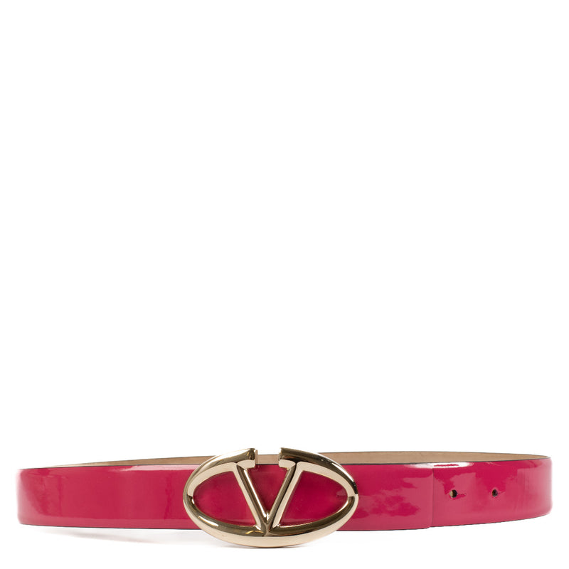 Valentino Garavani Fuchsia Patent Belt - size 85