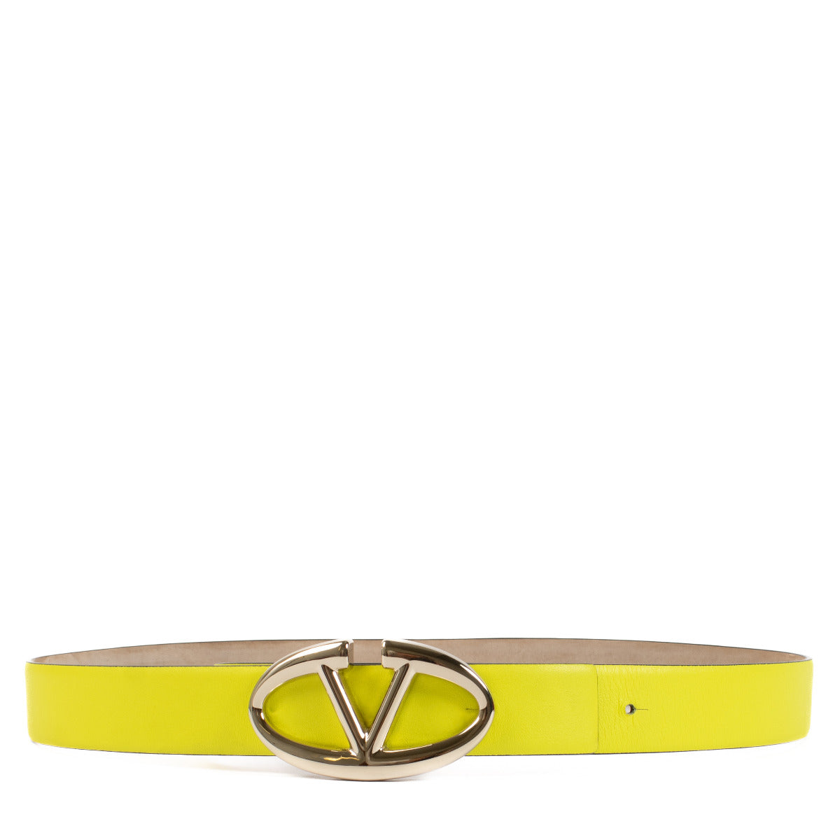 Ceinture Valentino Garavani Jaune Néon - taille 85