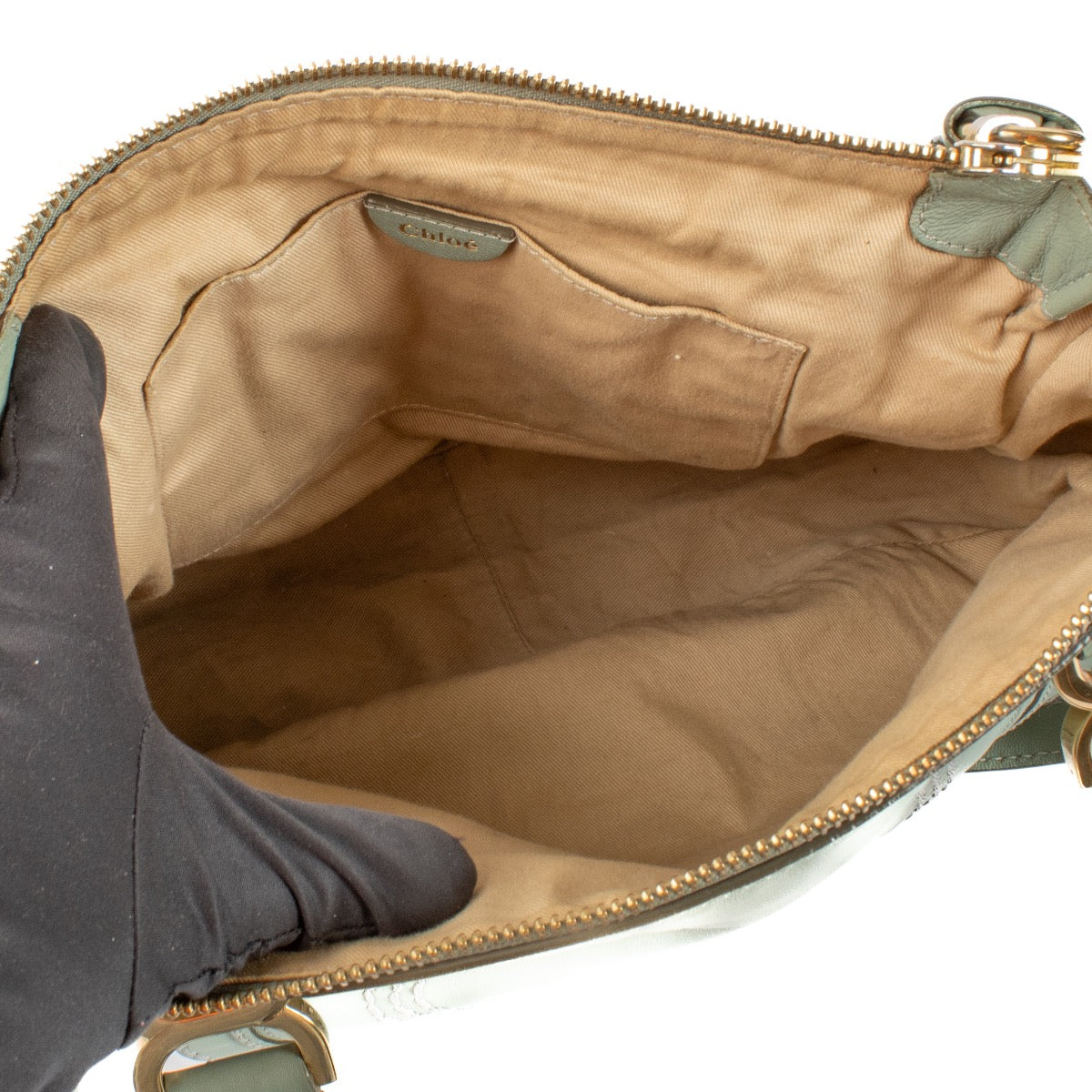 shop 100% authentic second hand Chloé Green Medium Marcie Turn Lock Handbag on Labellov.com