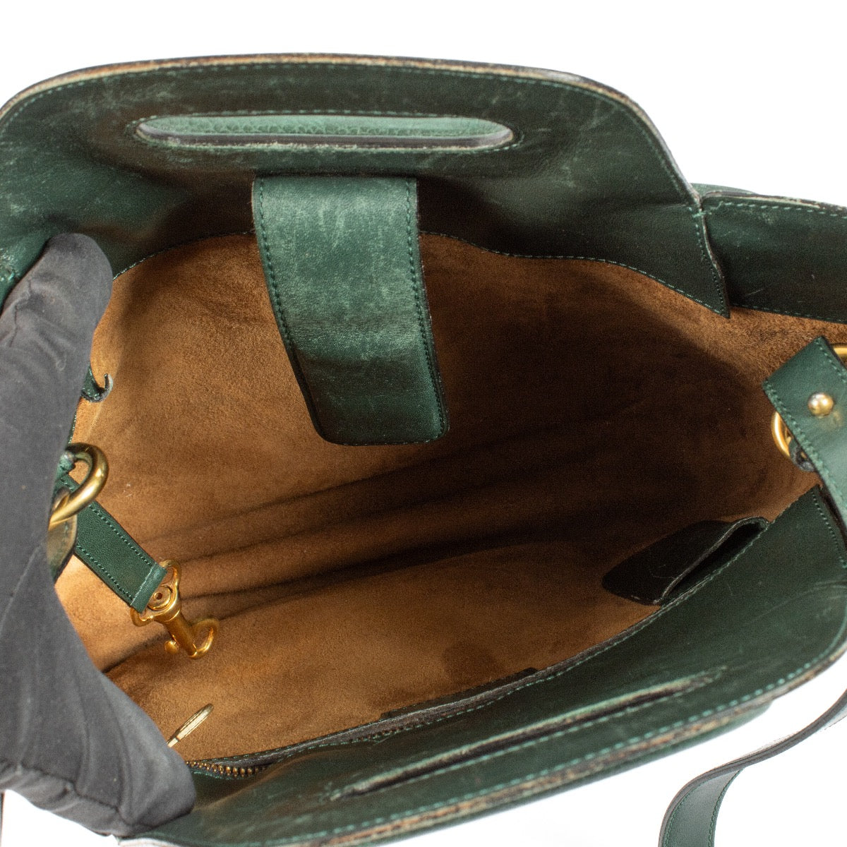 shop 100% authentic second hand Delvaux Green Leather Crossbody Bag on Labellov.com
