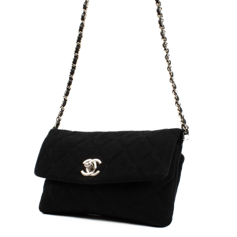 Shop 100% authentic secondhand Chanel Black Fabric Mini Crossbody Bag on Labellov.com