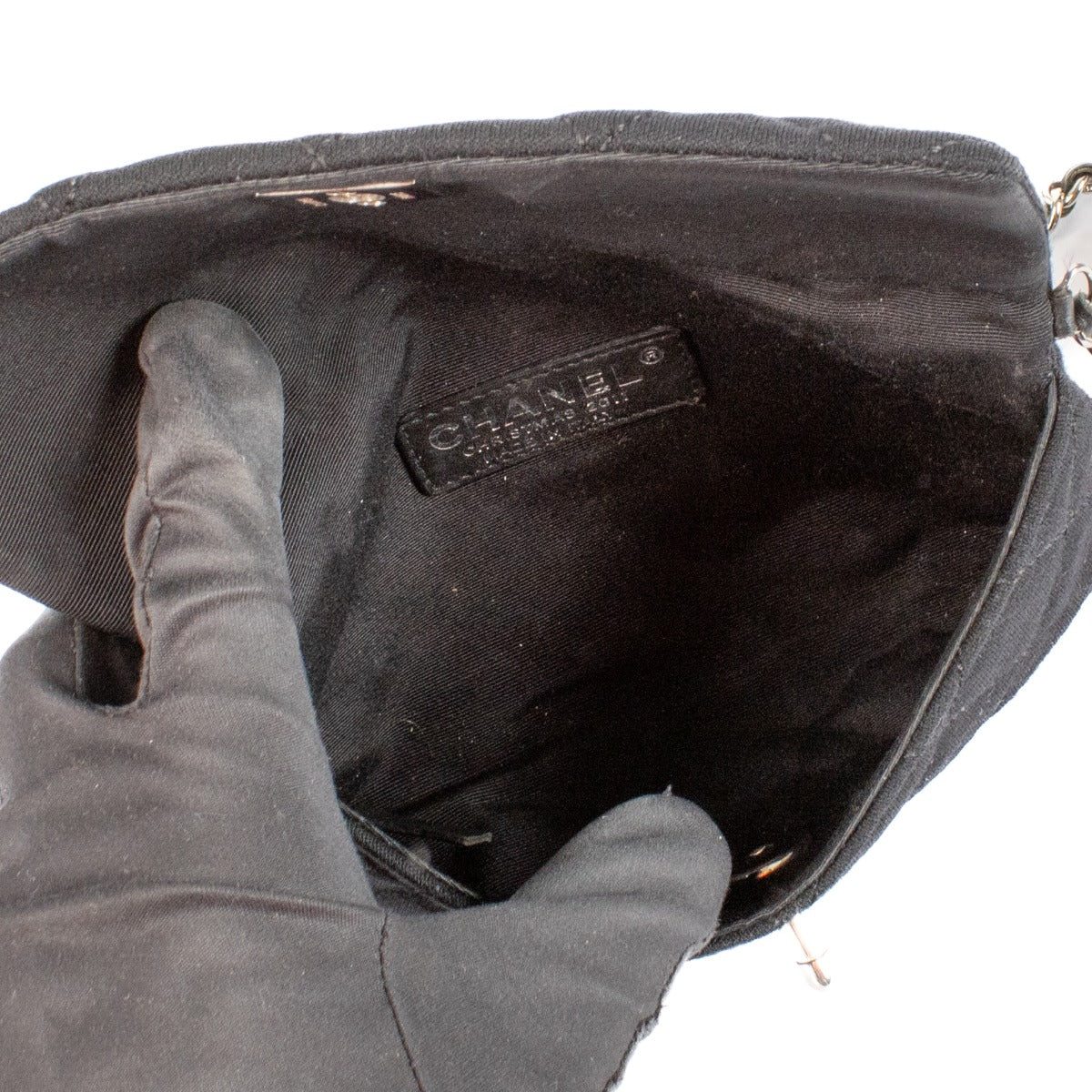 Shop 100% authentic secondhand Chanel Black Fabric Mini Crossbody Bag on Labellov.com