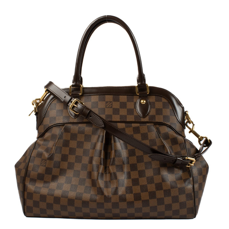 Shop safe online at labellov in Antwerp and Knokke this 100% authentic second hand Louis Vuitton Damier Ebene Trevi GM Shoulder Bag