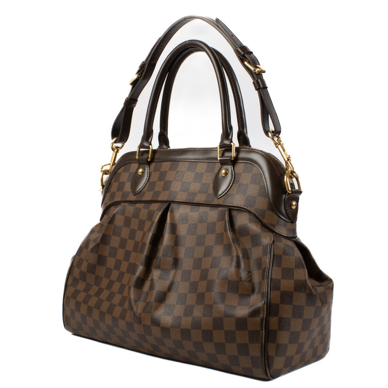 Shop safe online at labellov in Antwerp and Knokke this 100% authentic second hand Louis Vuitton Damier Ebene Trevi GM Shoulder Bag