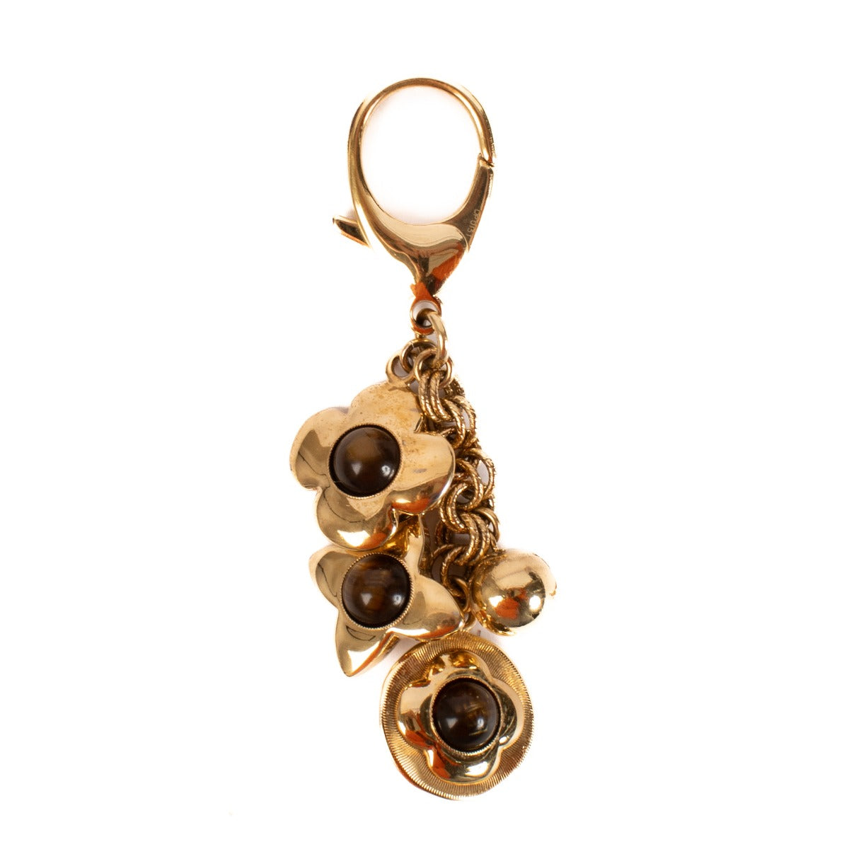 Shop safe online at Labellov in Antwerp en Knokke this 100% athentic second hand Louis Vuitton Gold Tresor Bag Charm