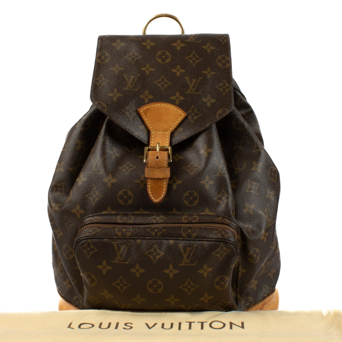 Shop safe online at Labellov in Antwerp and Knokke this 100% authentic second hand Louis Vuitton Monogram Montsouris Backpack