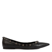 Shop 100% authentic secondhand Valentino Garavani Black Studded Ballerina Flats - Size 37 1/2 on Labellov.com