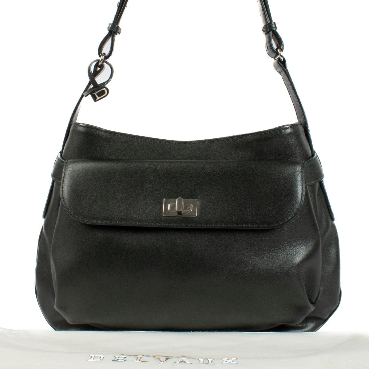 Shop safe online at Labellov in Antwerp, Brussels and Knokke this 100% authentic second hand Delvaux Green Shoulder Bag