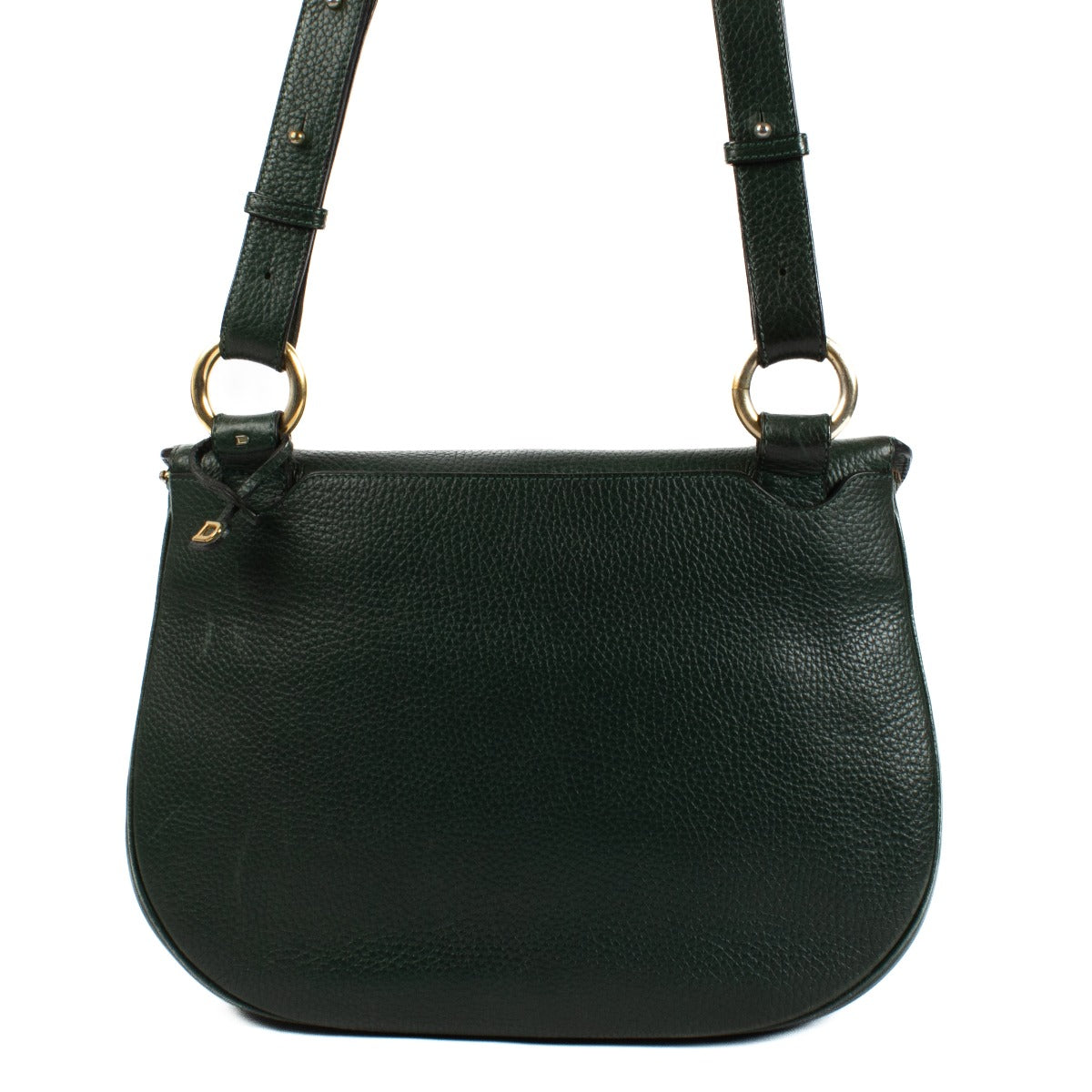 Shop safe online at Labellov in Antwerp, Brussels and Knokke this 100% authentic second hand Delvaux Green Trotteur Demon MM Bag