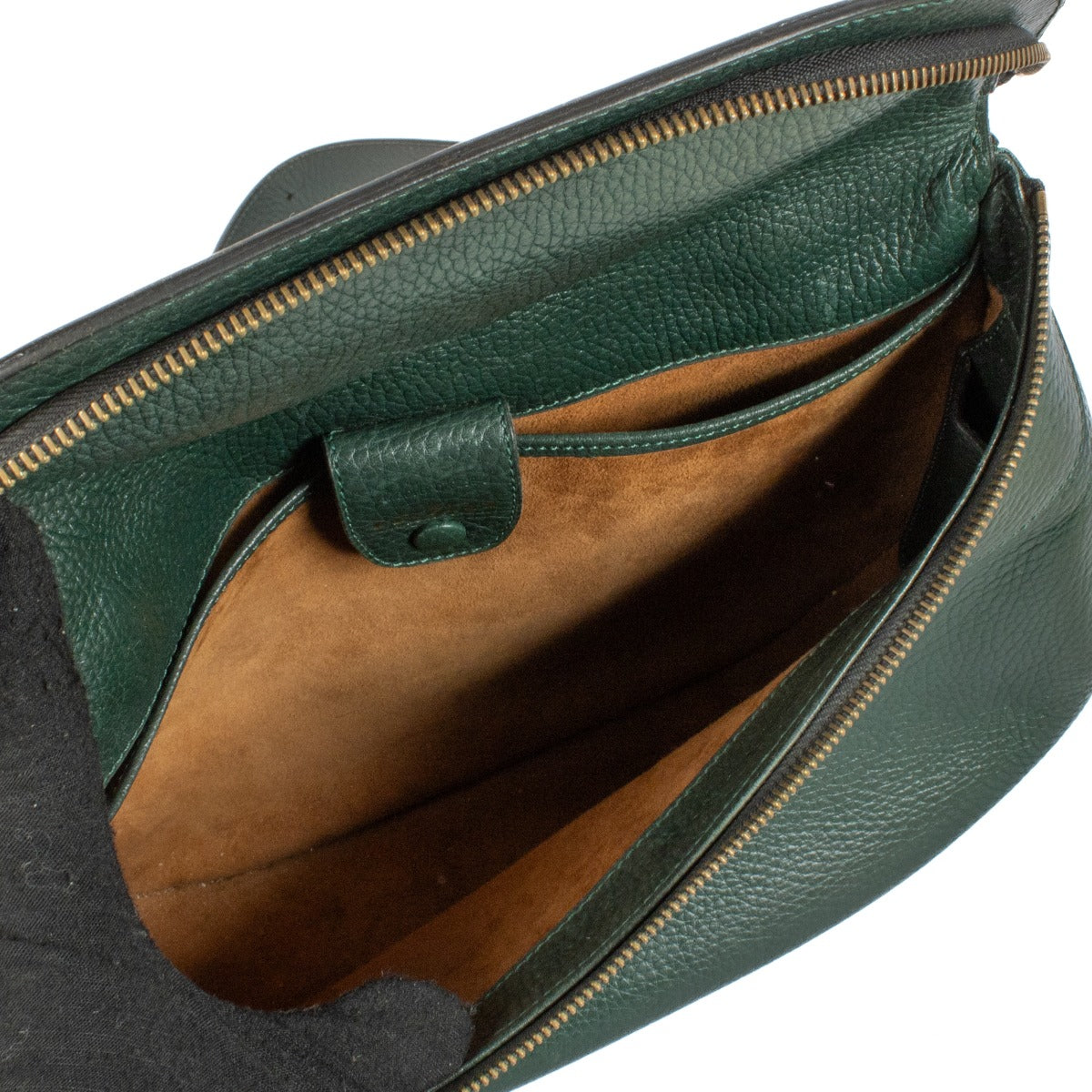 Shop safe online at Labellov in Antwerp, Brussels and Knokke this 100% authentic second hand Delvaux Green Trotteur Demon MM Bag