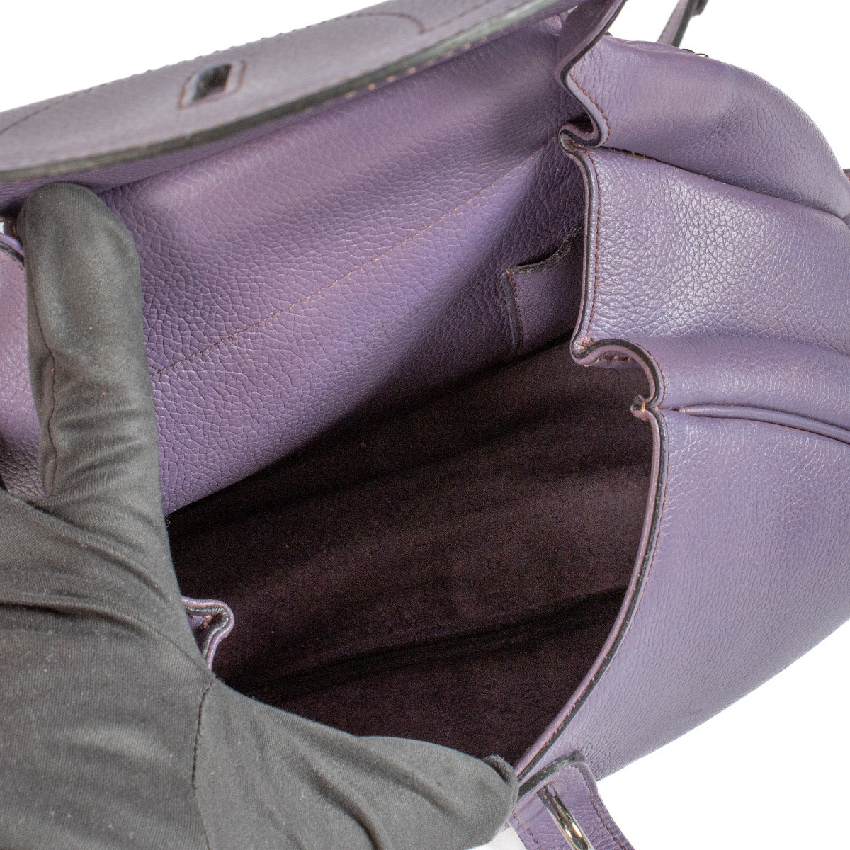 Sac bandoulière Delvaux Parme Trotteur Cerceau PM