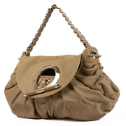Shop safe online at Labellov in Antwerp, Brussels and Knokke this 100% authentic second hand Christian Dior Beige Leather Jazz Club Shoulder Bag
