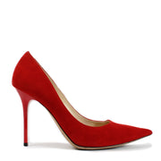 Jimmy Choo Red Suede Anouk 100 Pumps