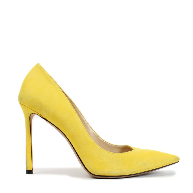 Jimmy Choo Yellow Suede Love 100 Pumps - Size 37