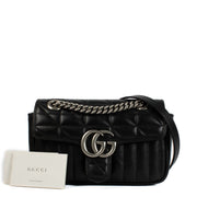 shop 100% authentic second hand Gucci Black Mini Marmont Shoulder Bag on Labellov.com