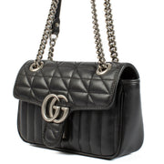 shop 100% authentic second hand Gucci Black Mini Marmont Shoulder Bag on Labellov.com