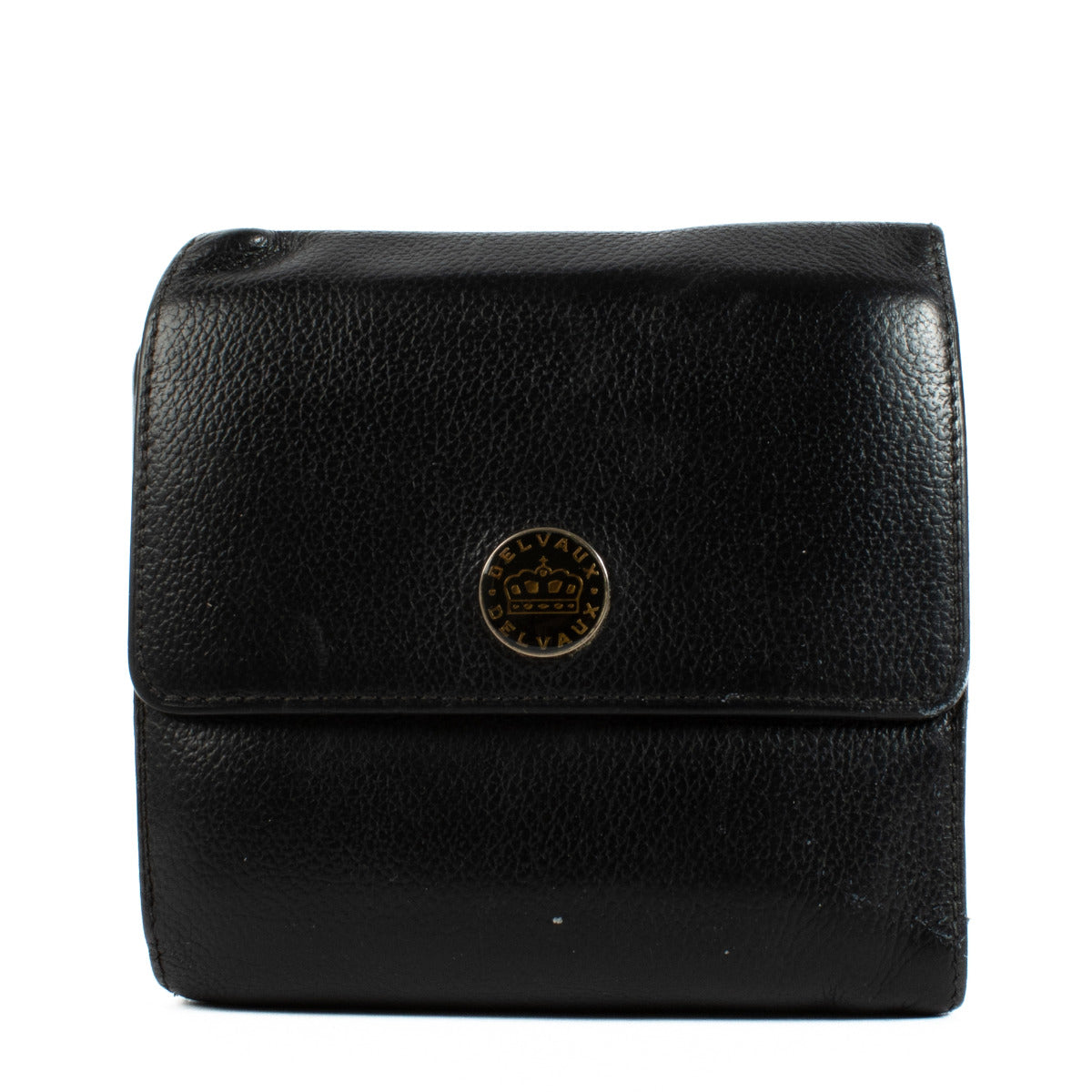 Delvaux Black Fold Wallet