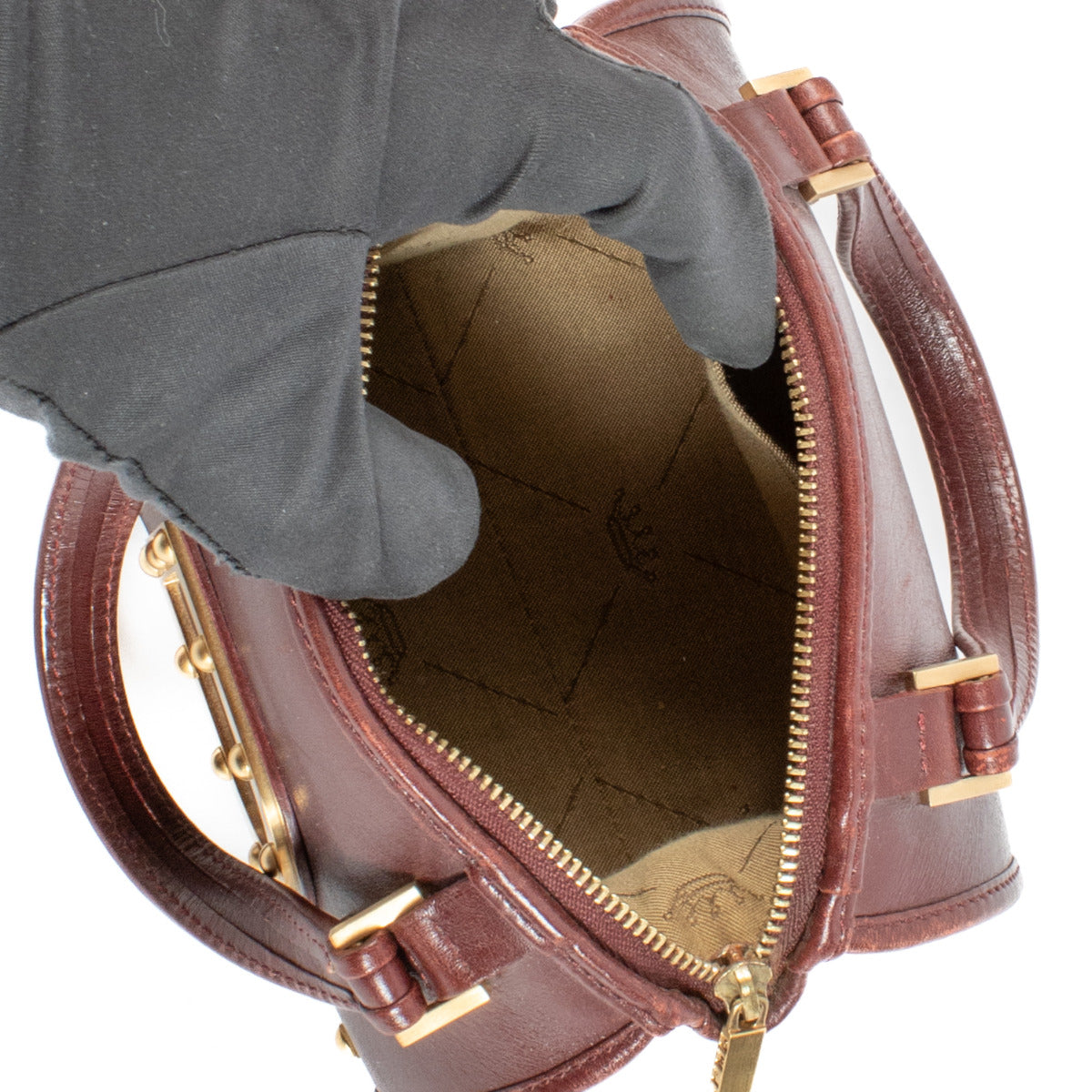 Sac Delvaux Astrid Mini bordeaux