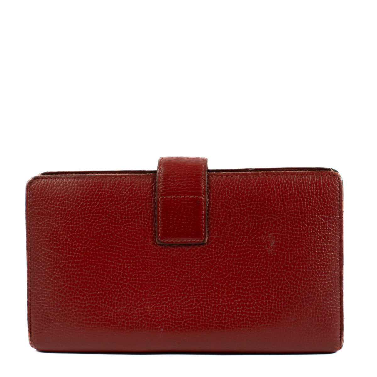 Delvaux Rode Leren Lange Portemonnee