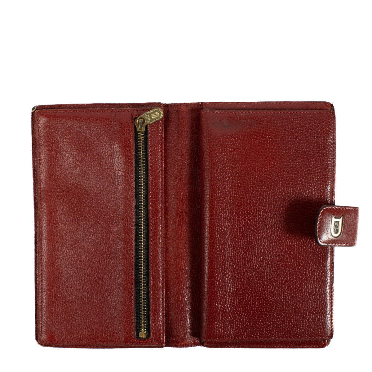 Delvaux Rode Leren Lange Portemonnee