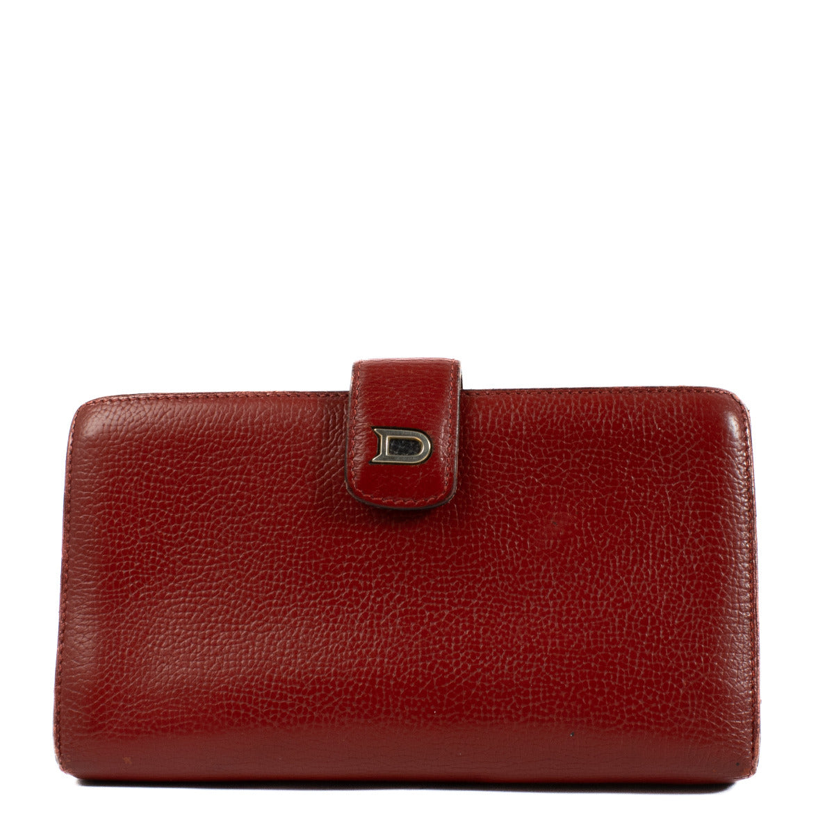 Delvaux Red Leather Long Wallet