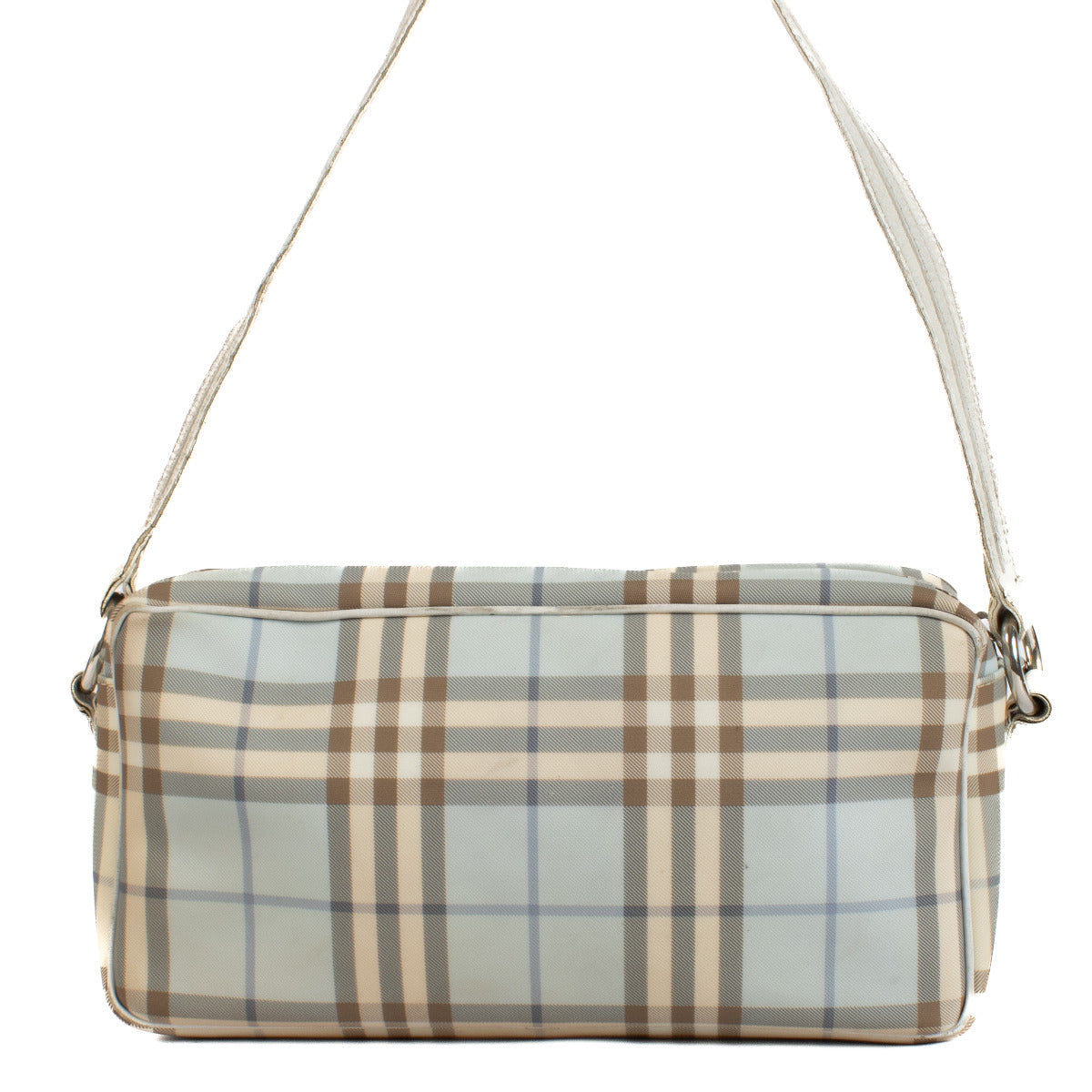 Sac Burberry blanc et bleu à motif House Check