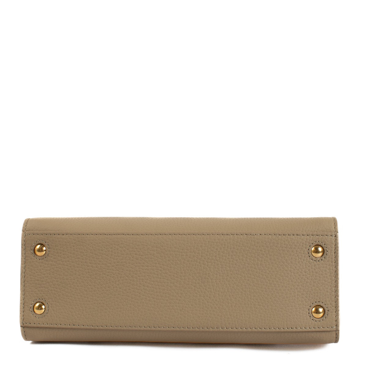 Shop safe online at Labellov in Antwerp, Brussels and Knokke this 100% authentic second hand Burberry Beige Grained Leather Mini Frances Top Handle