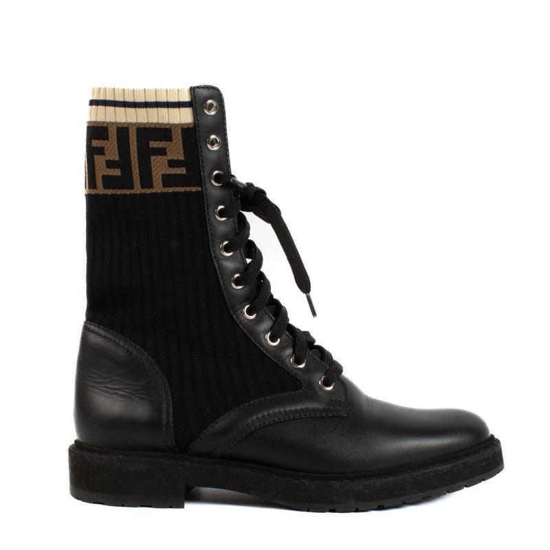 shop 100% authentic second hand Fendi Black Rockoko Boots - Size 37 on Labellov.com