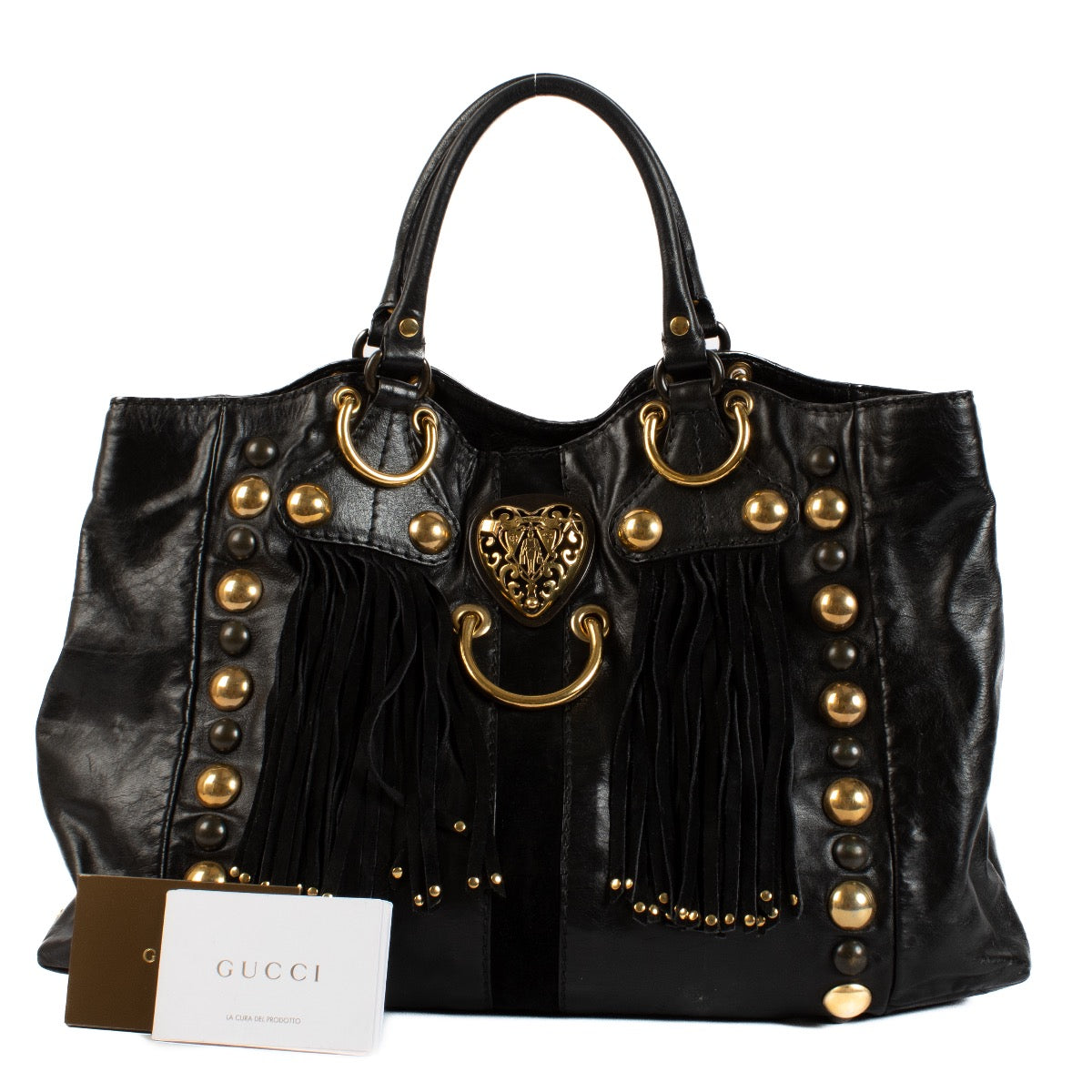 shop 100% authentic second hand Gucci Black Babouska Tote Bag on Labellov.com