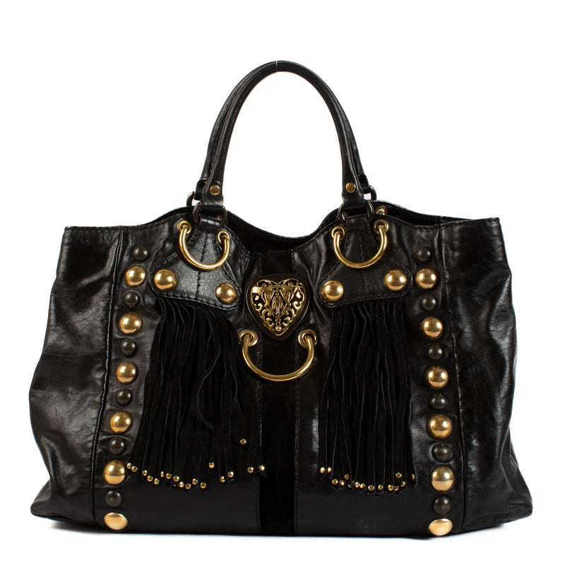 shop 100% authentic second hand Gucci Black Babouska Tote Bag on Labellov.com