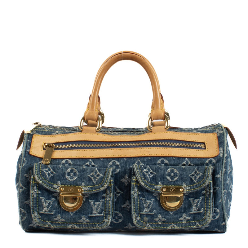 Louis Vuitton Denim Neo Speedy Bag for the best price at Labellov secondhand luxury in Antwerp and Knokke. Come try before you buy.