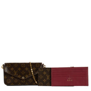 Shop safe online at Labellov in Antwerp, Brussels and Knokke this 100% authentic second hand Louis Vuitton Monogram Canvas Pochette Felicie