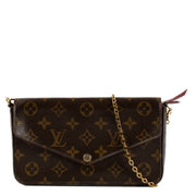 Shop safe online at Labellov in Antwerp, Brussels and Knokke this 100% authentic second hand Louis Vuitton Monogram Canvas Pochette Felicie