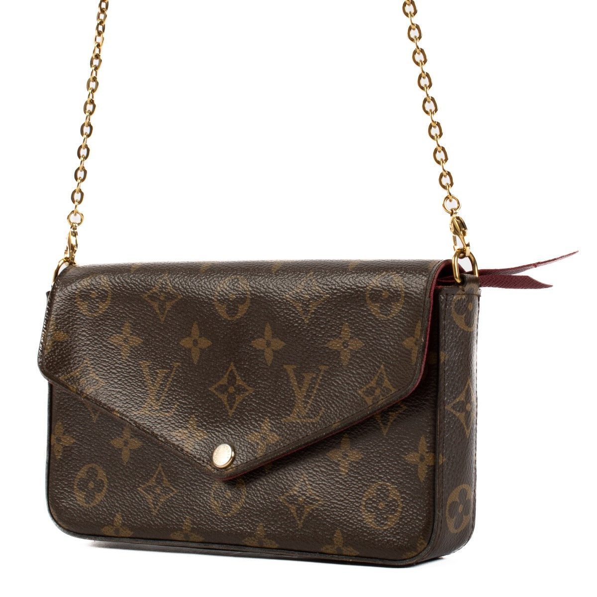Shop safe online at Labellov in Antwerp, Brussels and Knokke this 100% authentic second hand Louis Vuitton Monogram Canvas Pochette Felicie