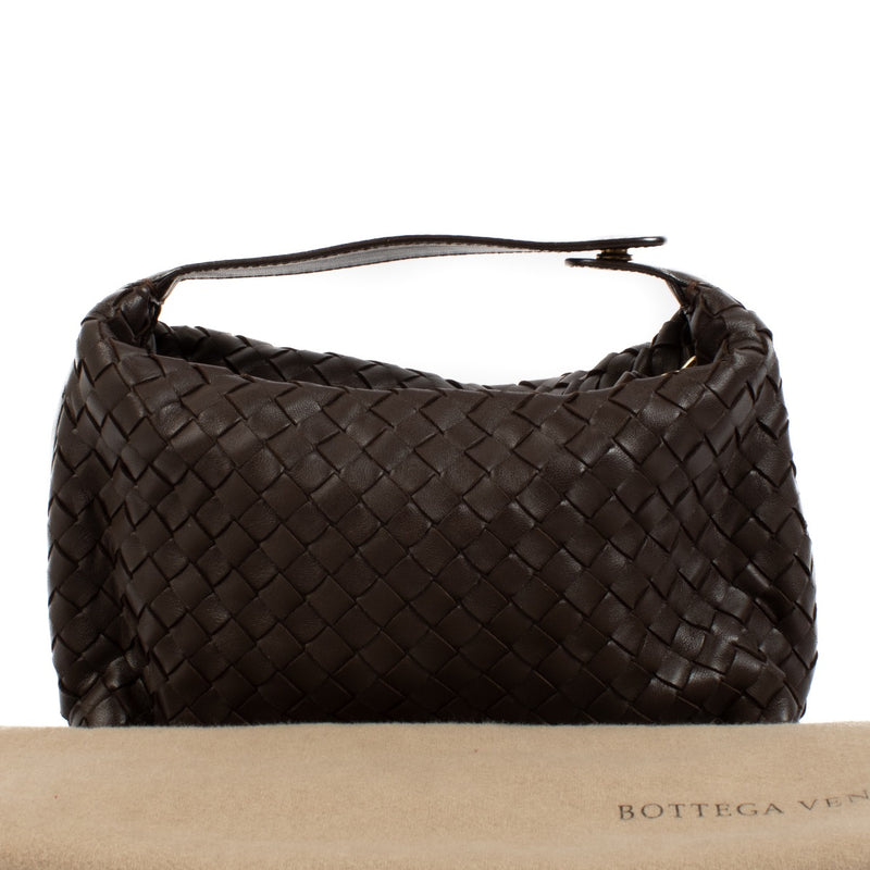 buy 100% authentic pre loved Bottega Veneta Brown Intrecciato Clutch on Labellov.com