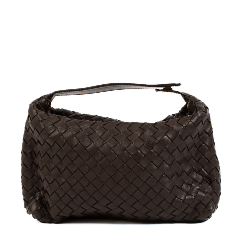 buy 100% authentic pre loved Bottega Veneta Brown Intrecciato Clutch on Labellov.com